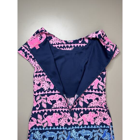 Lilly Pulitzer Blanca Stretch Romper Sz 2 High Tide Perfect Colorful Preppy - Picture 12 of 16